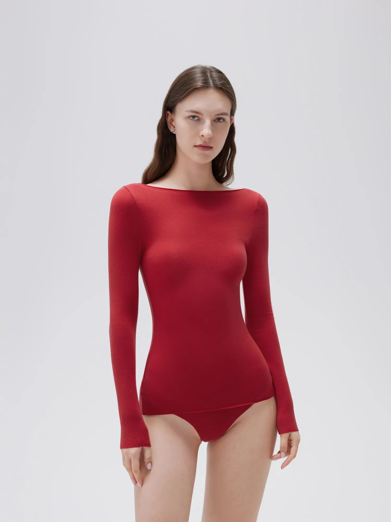 Cloud Cashmere Boat Neck Shirt - Long Sleeve