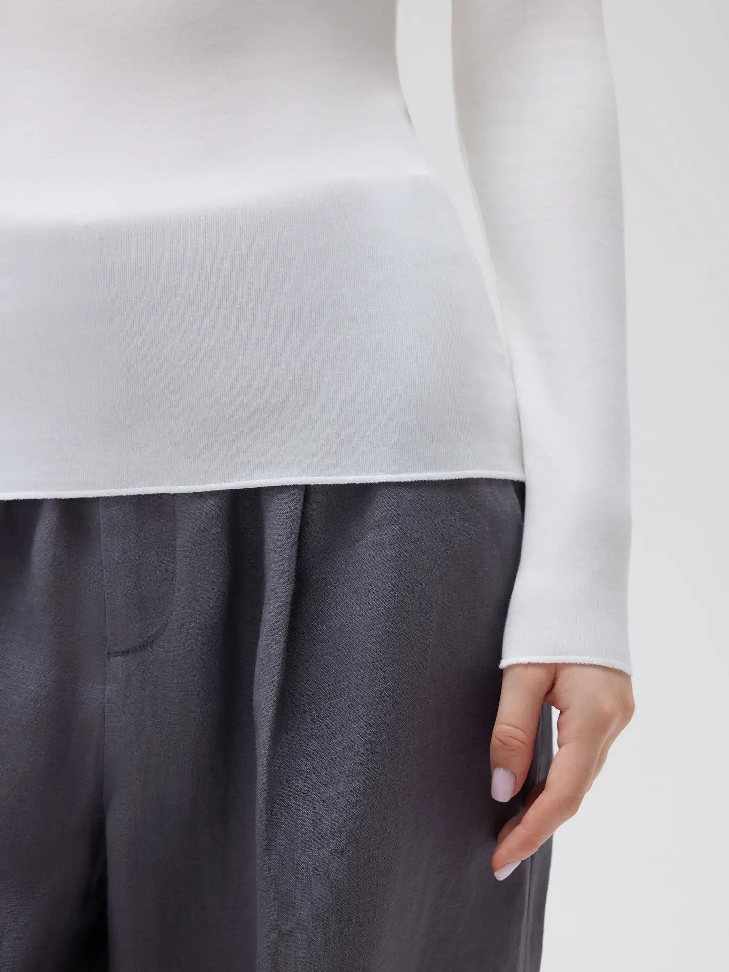 Cloud Cashmere Boat Neck Shirt - Long Sleeve