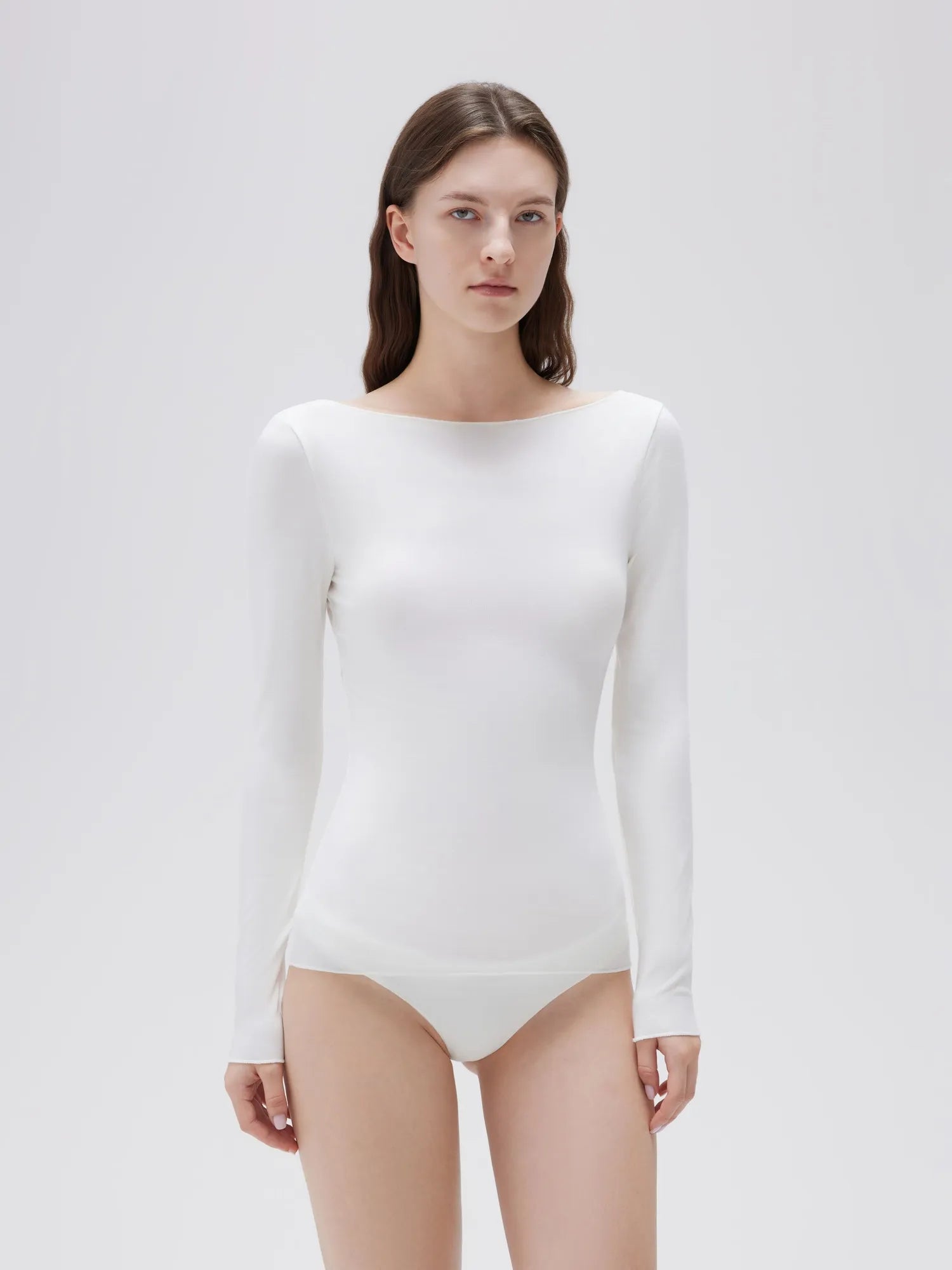 Cloud Cashmere Boat Neck Shirt - Long Sleeve