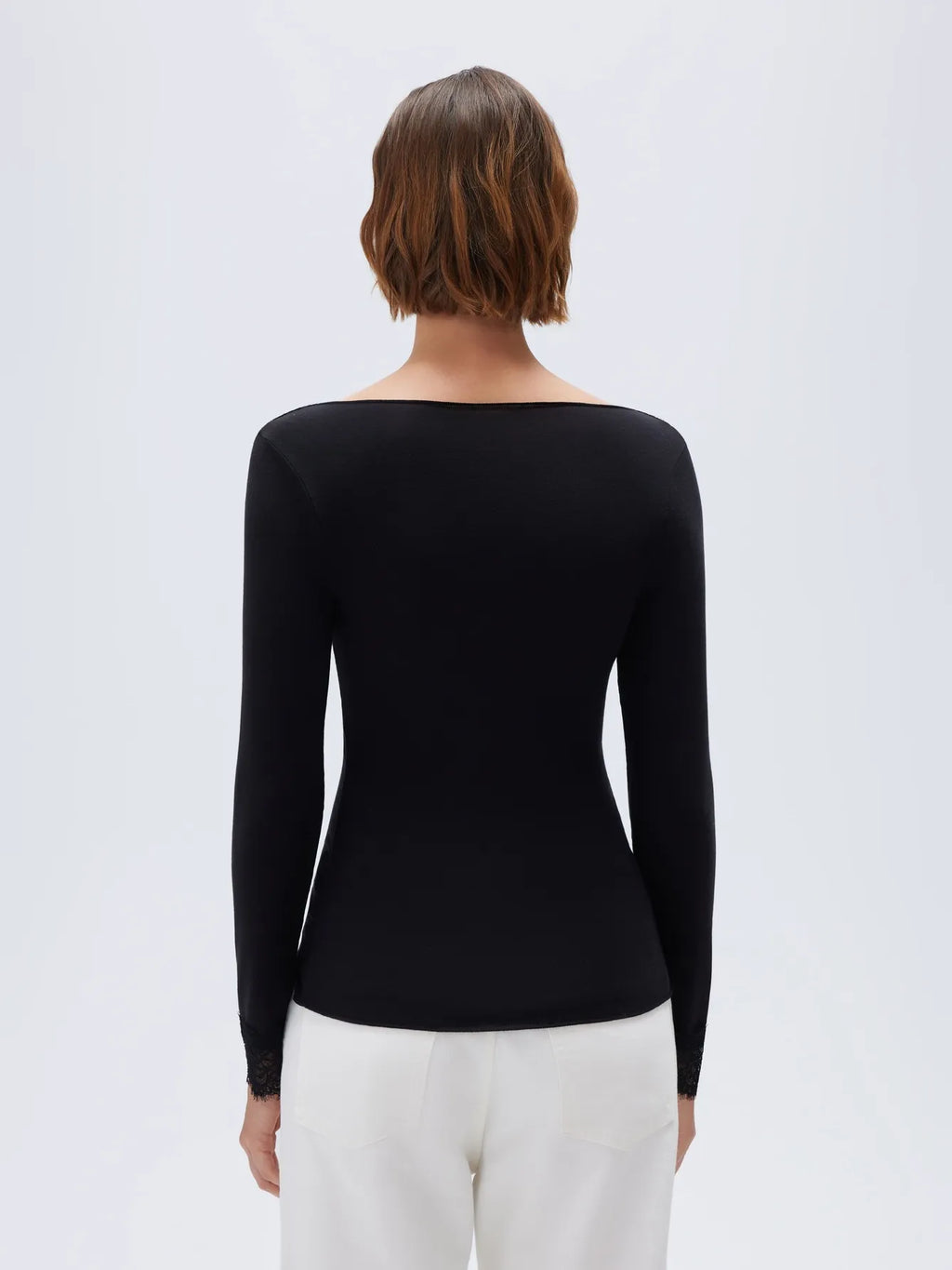 Cloud Cashmere Lace Shirt - Long Sleeve
