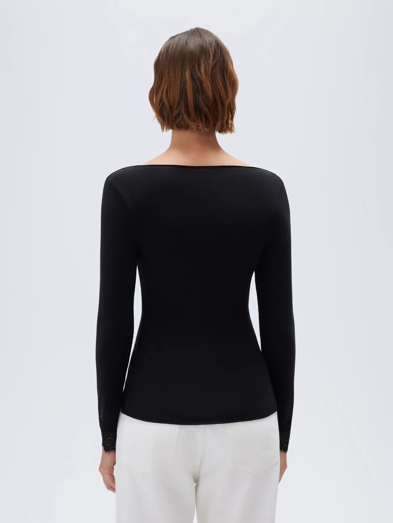 Cloud Cashmere Lace Shirt - Long Sleeve
