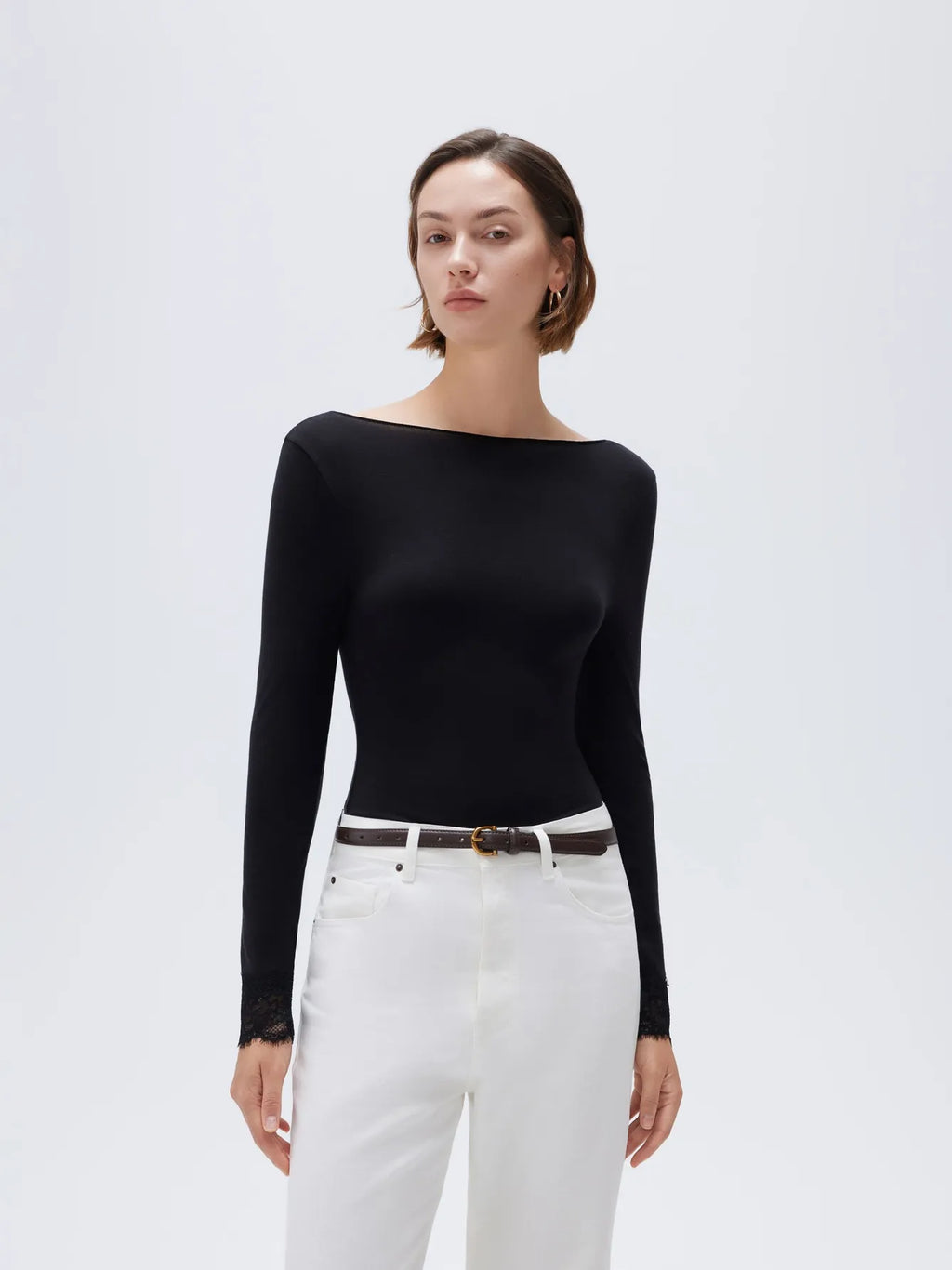 Cloud Cashmere Lace Shirt - Long Sleeve