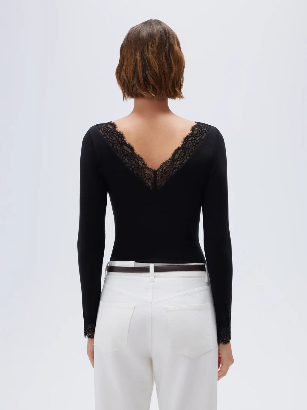 Cloud Cashmere Lace Shirt - Long Sleeve