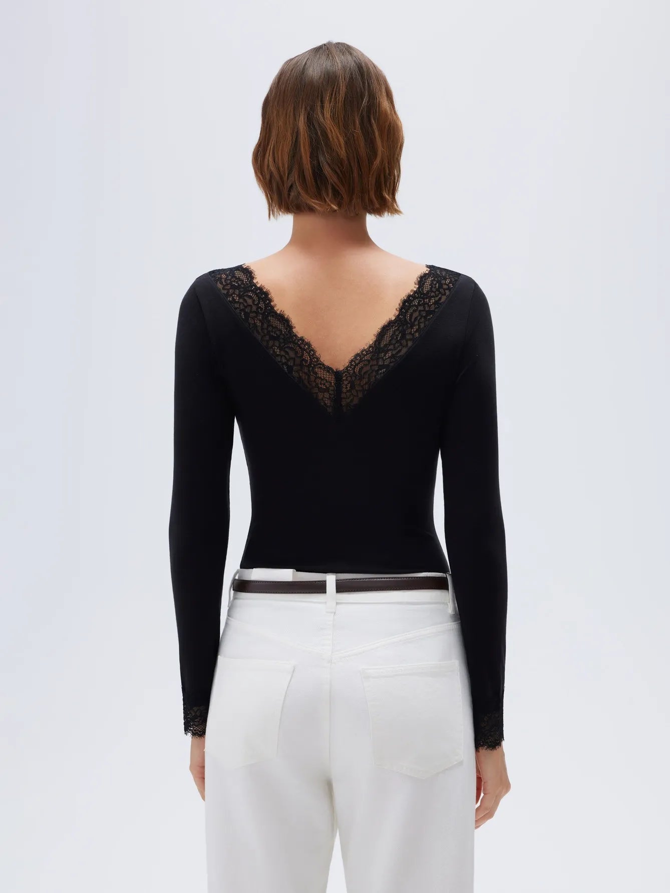 Cloud Cashmere Lace Shirt - Long Sleeve
