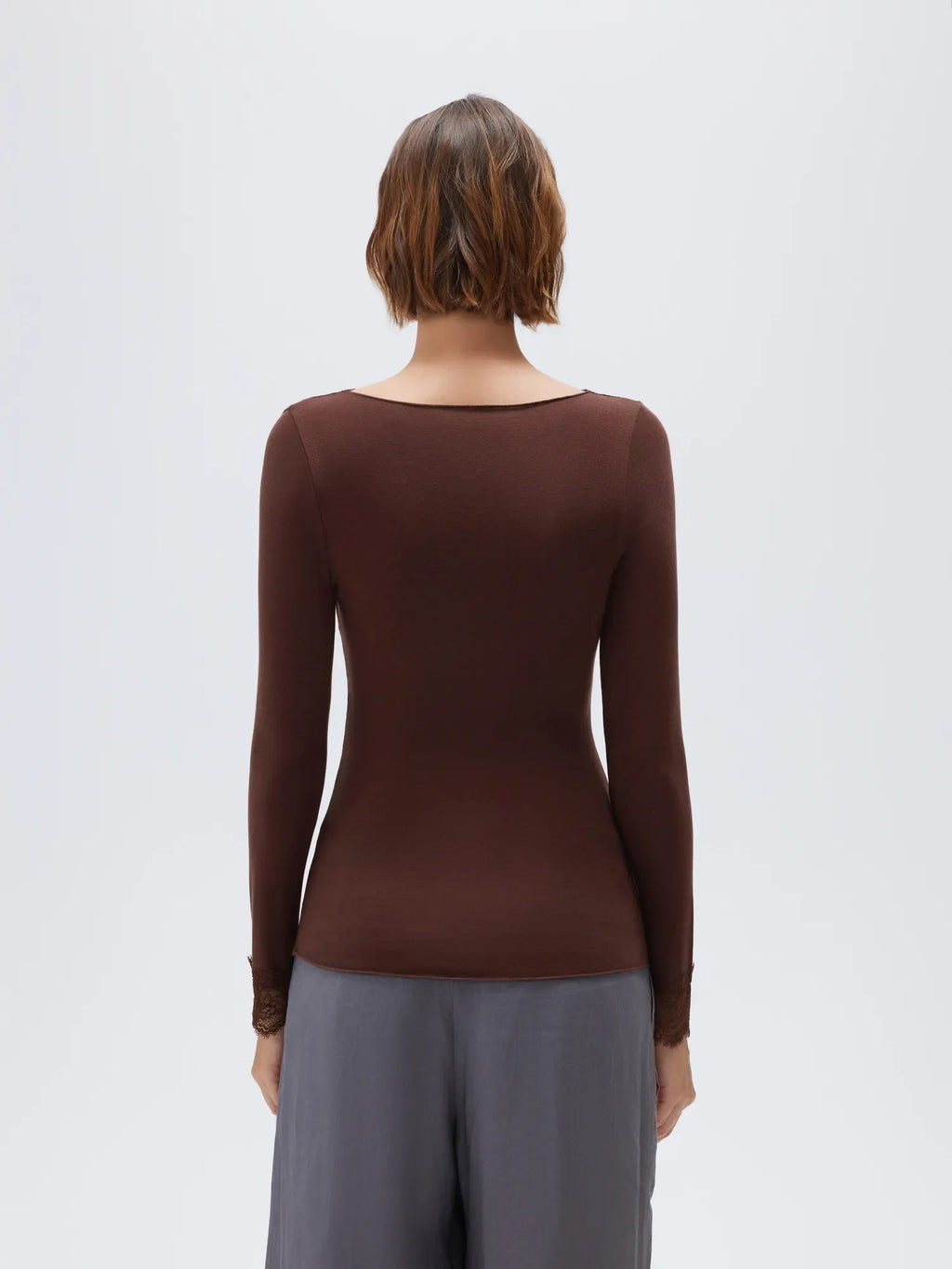 Cloud Cashmere Lace Shirt - Long Sleeve