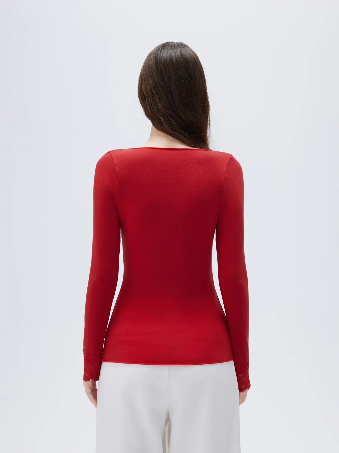 Cloud Cashmere Lace Shirt - Long Sleeve