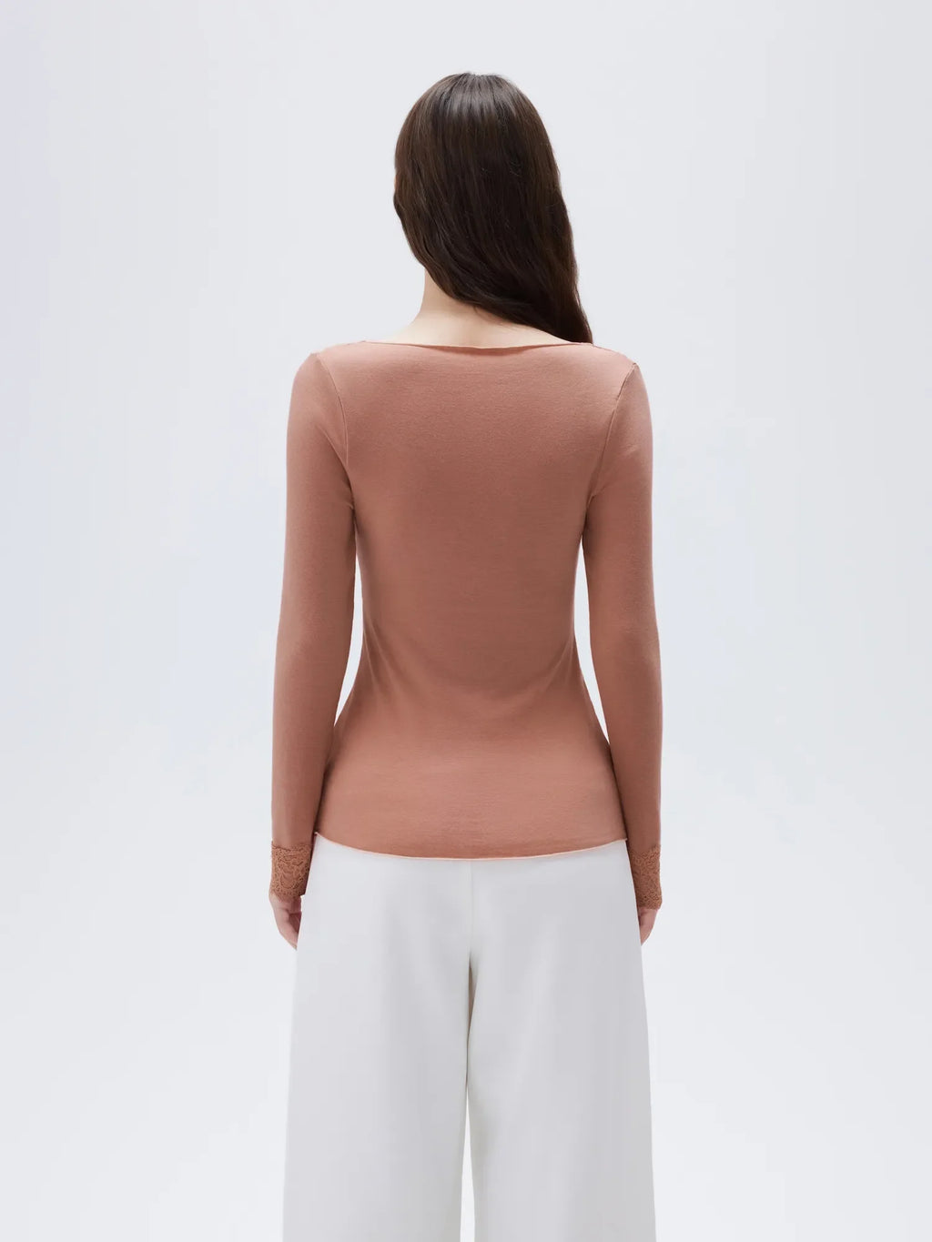 Cloud Cashmere Lace Shirt - Long Sleeve