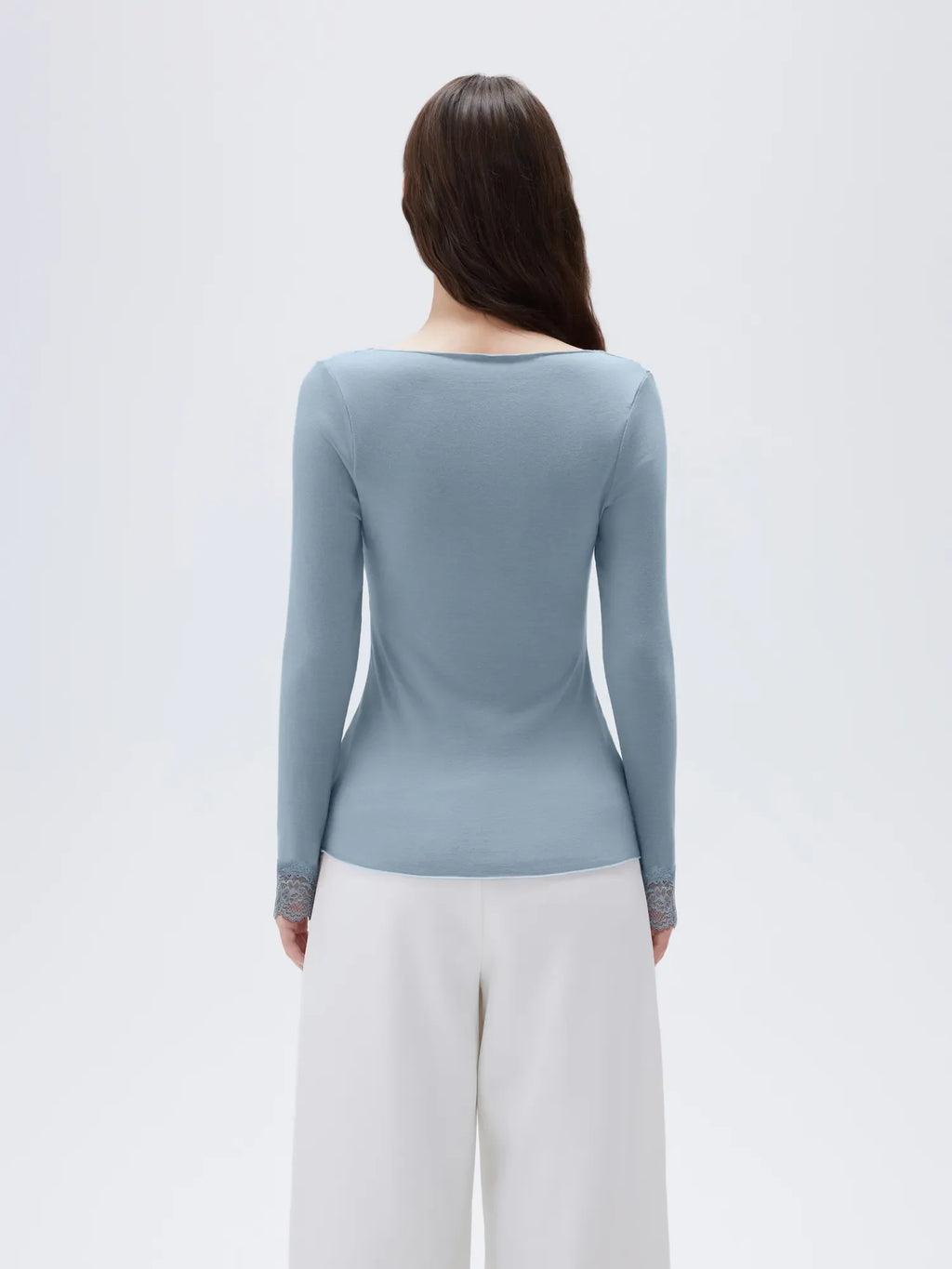 Cloud Cashmere Lace Shirt - Long Sleeve
