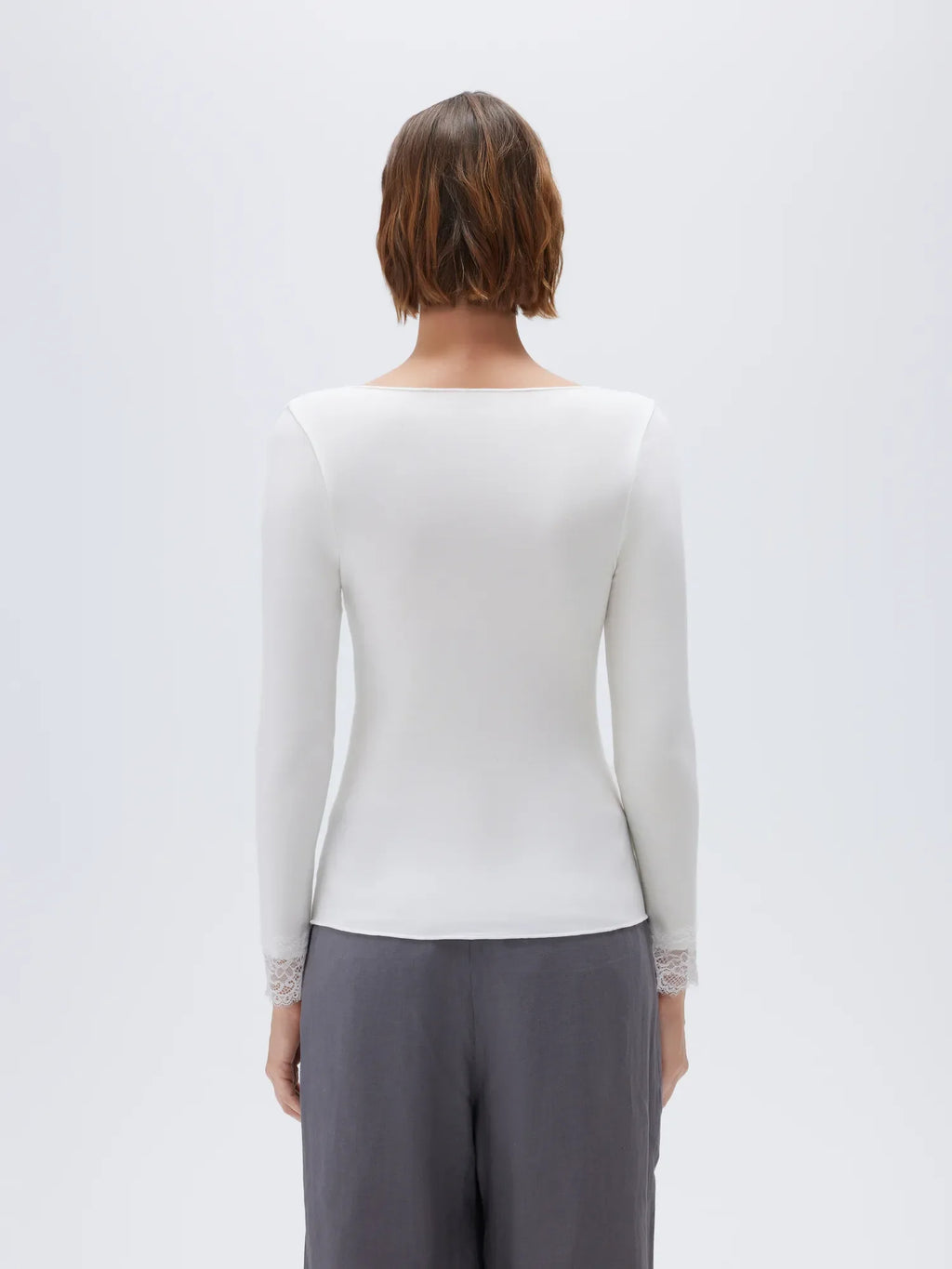 Cloud Cashmere Lace Shirt - Long Sleeve