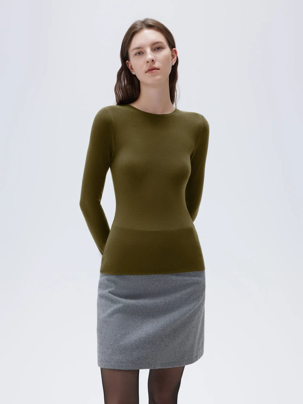 Cloud Cashmere Crew Neck Shirt - Long Sleeve