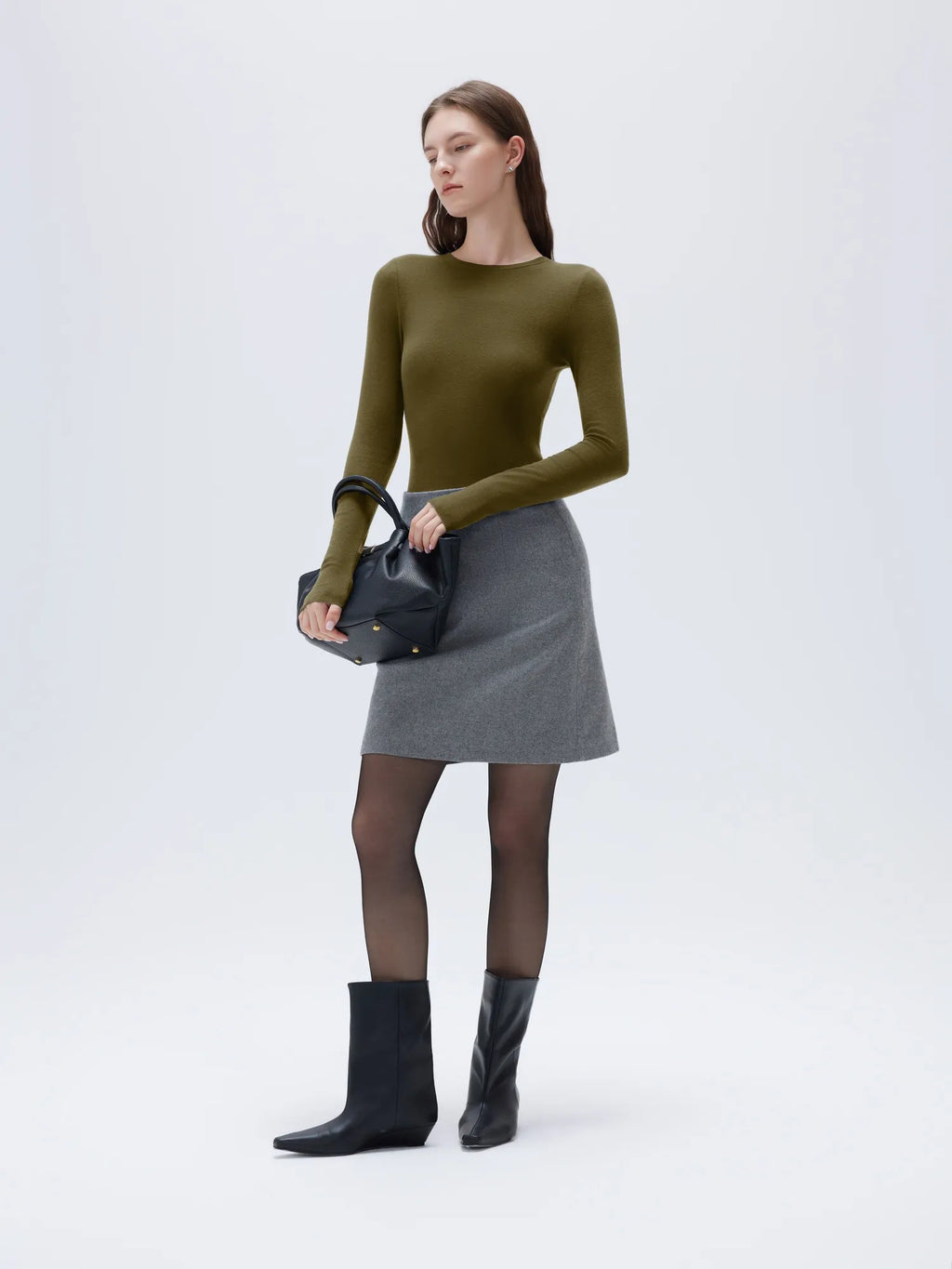 Cloud Cashmere Crew Neck Shirt - Long Sleeve