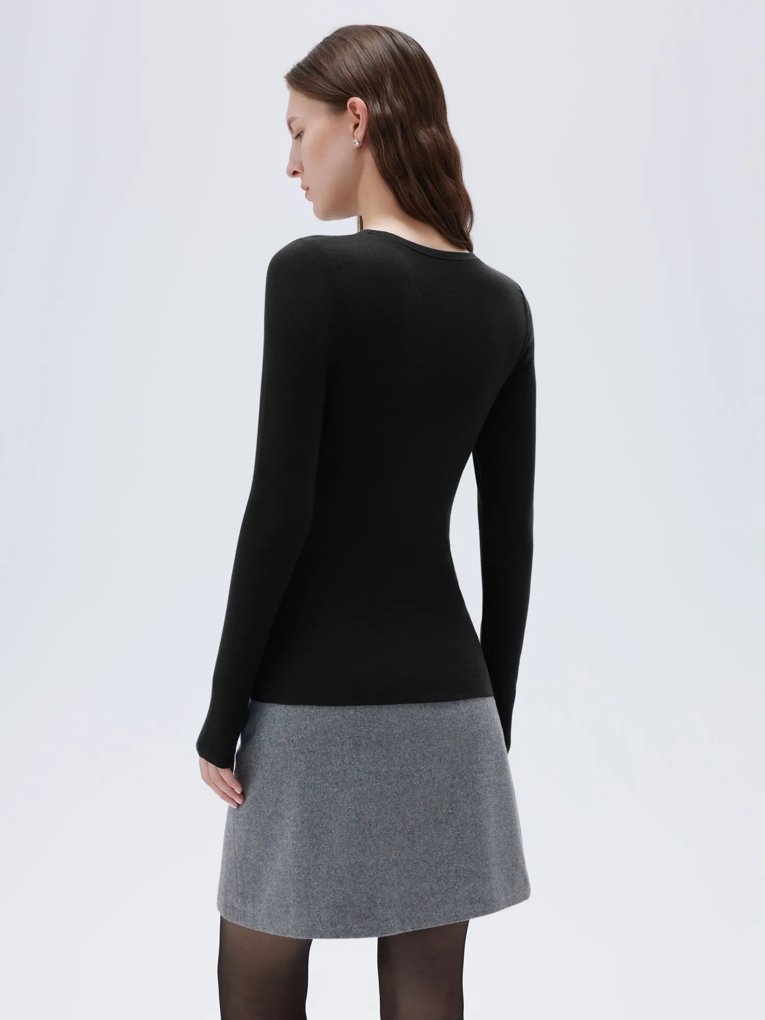 Cloud Cashmere Crew Neck Shirt - Long Sleeve