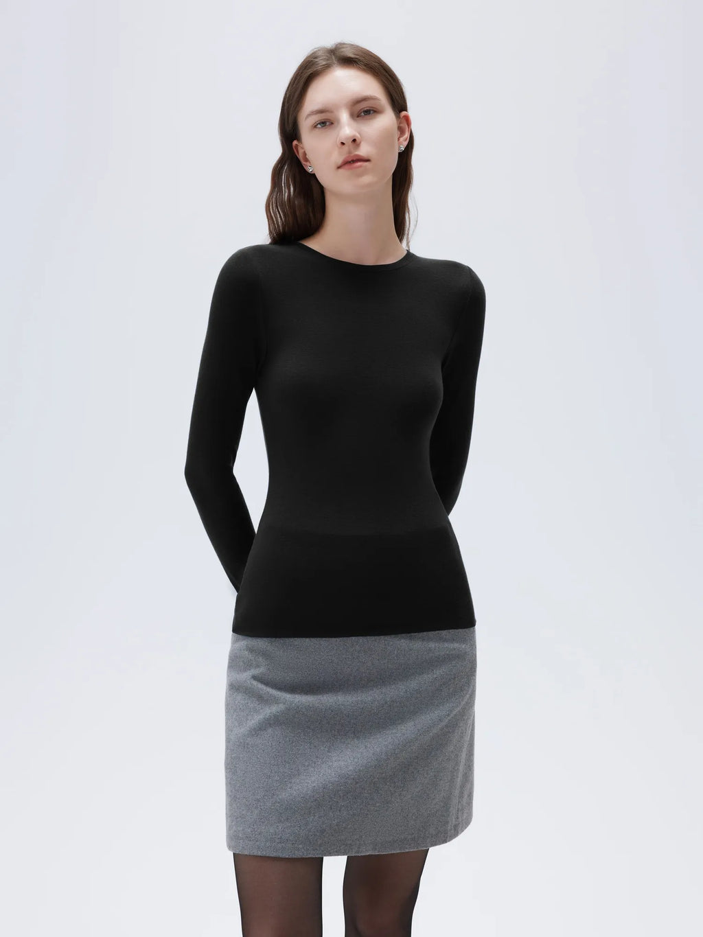 Cloud Cashmere Crew Neck Shirt - Long Sleeve