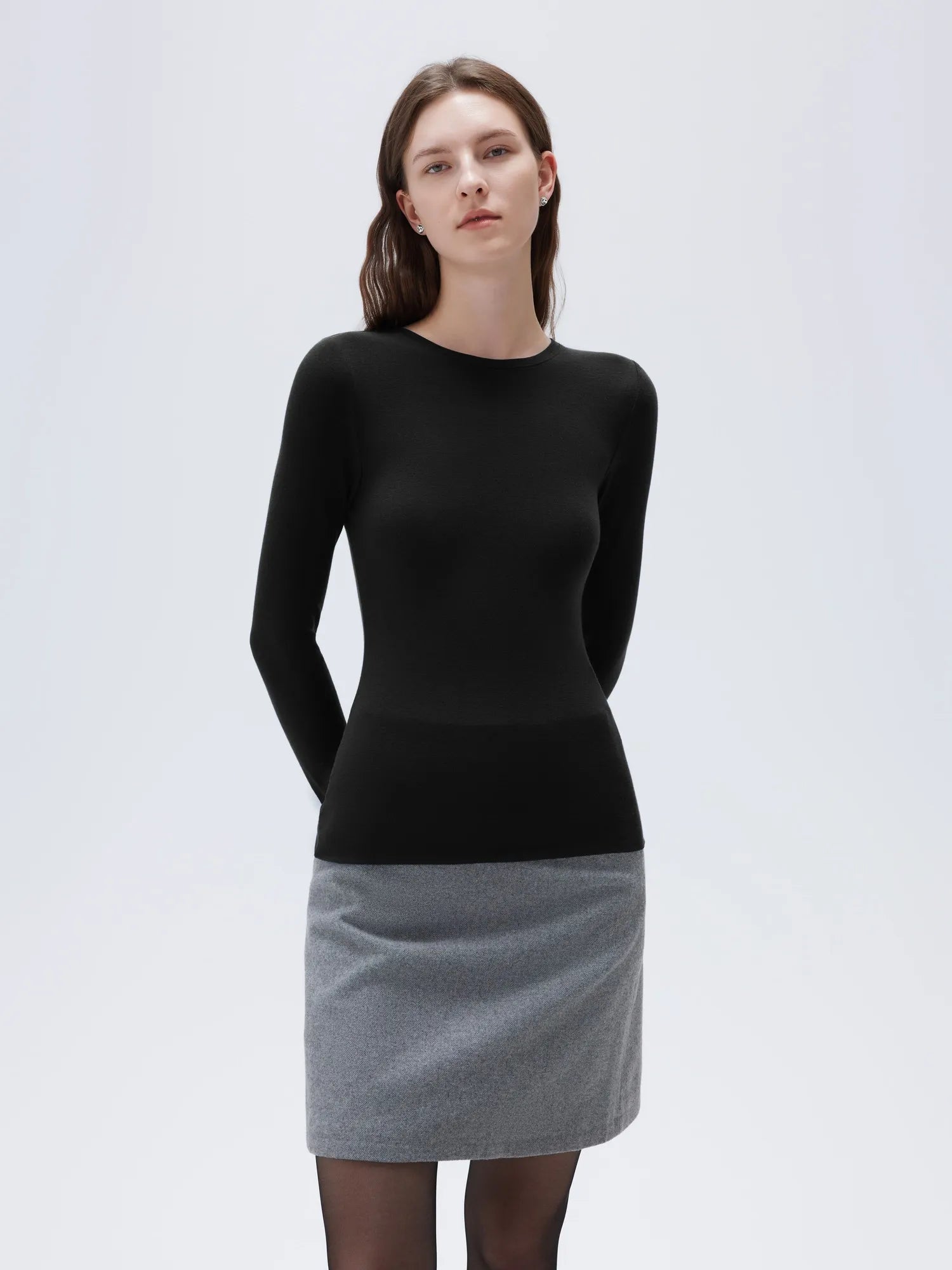 Cloud Cashmere Crew Neck Shirt - Long Sleeve