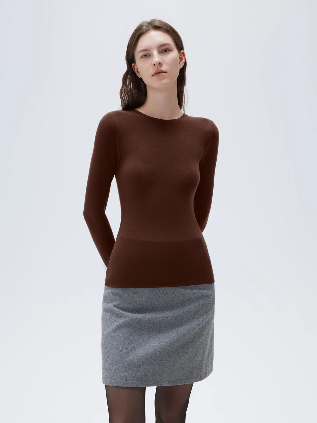 Cloud Cashmere Crew Neck Shirt - Long Sleeve