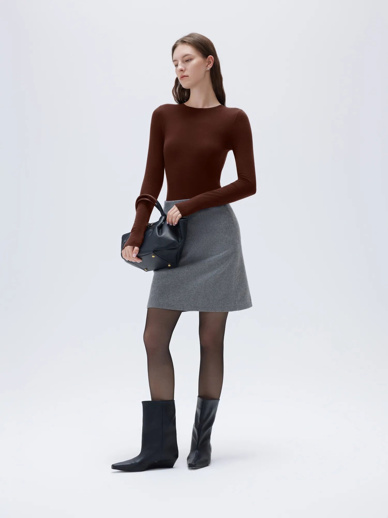 Cloud Cashmere Crew Neck Shirt - Long Sleeve