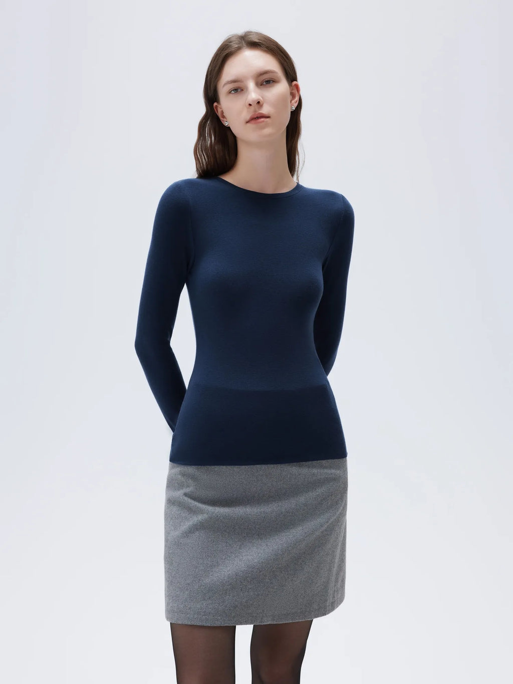Cloud Cashmere Crew Neck Shirt - Long Sleeve