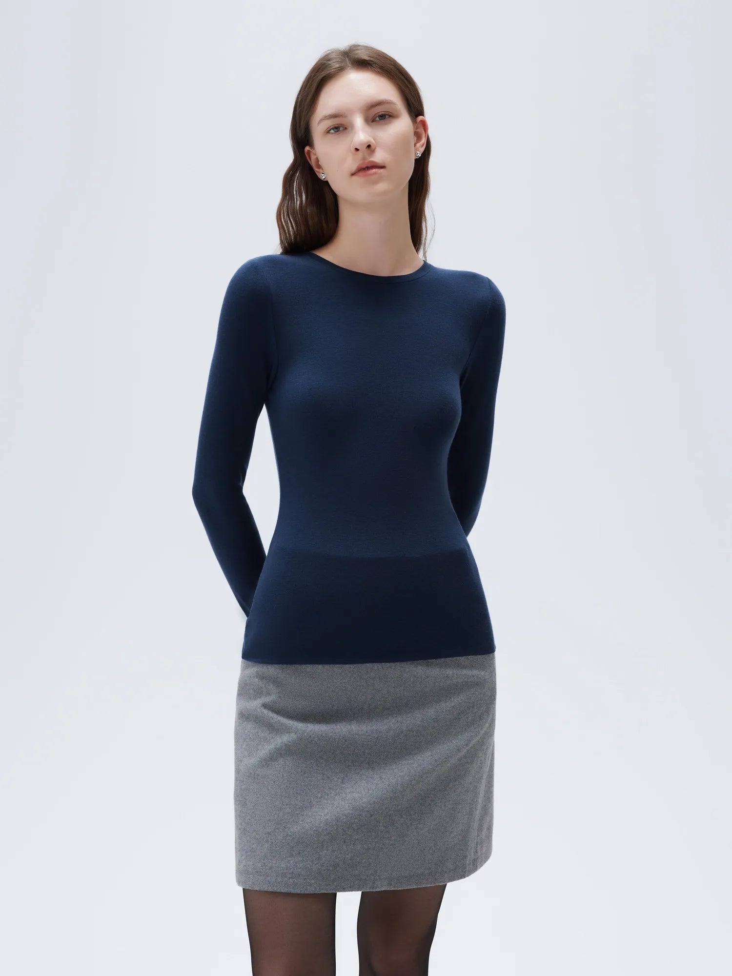 Cloud Cashmere Crew Neck Shirt - Long Sleeve