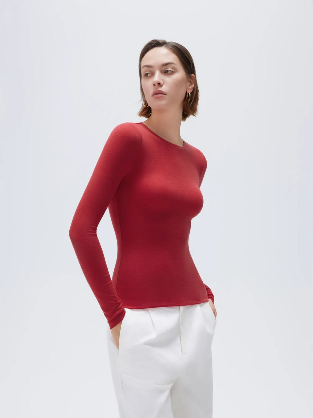 Cloud Cashmere Crew Neck Shirt - Long Sleeve