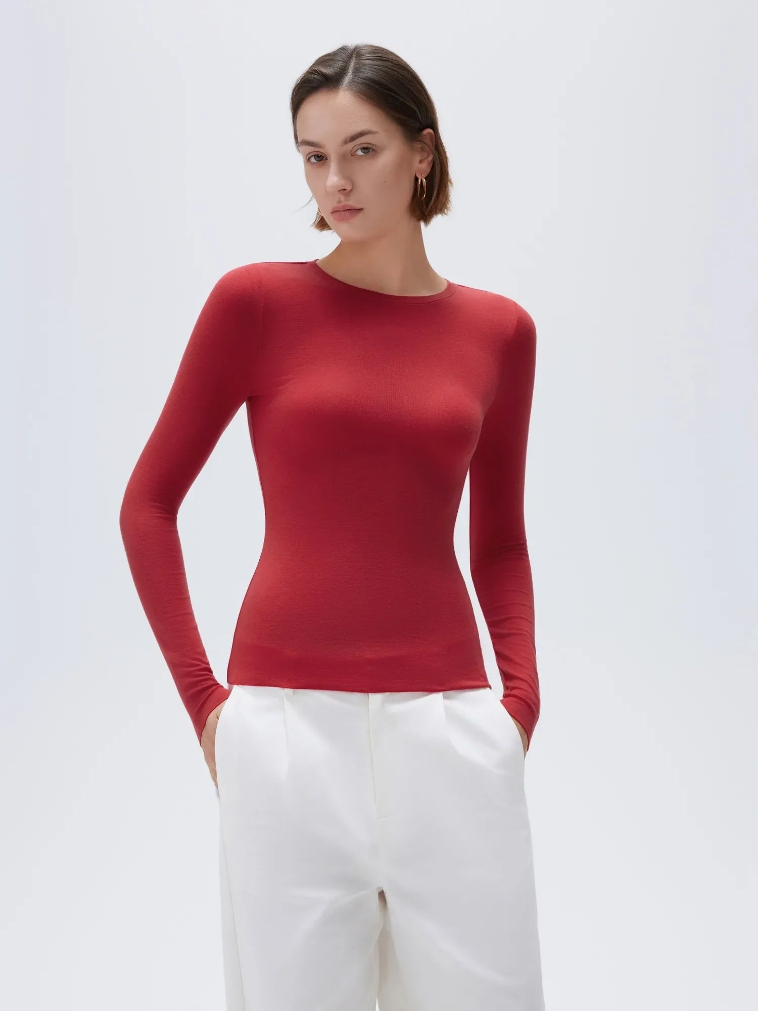 Cloud Cashmere Crew Neck Shirt - Long Sleeve