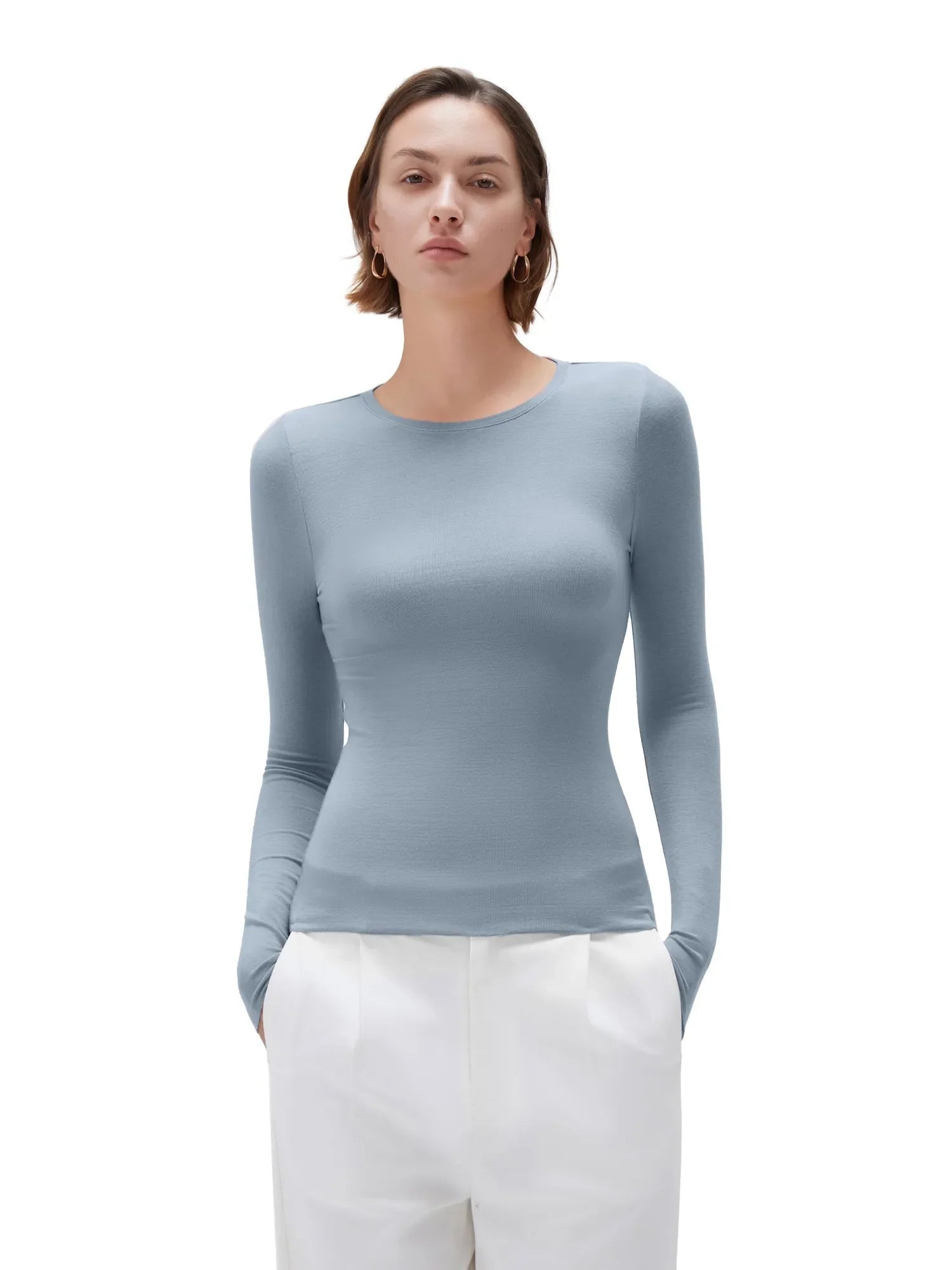 Cloud Cashmere Crew Neck Shirt - Long Sleeve