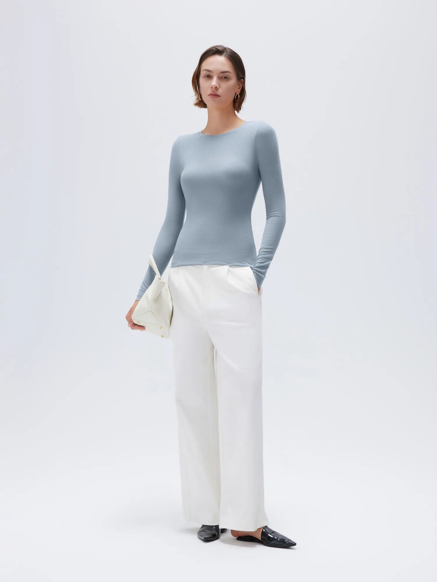 Cloud Cashmere Crew Neck Shirt - Long Sleeve