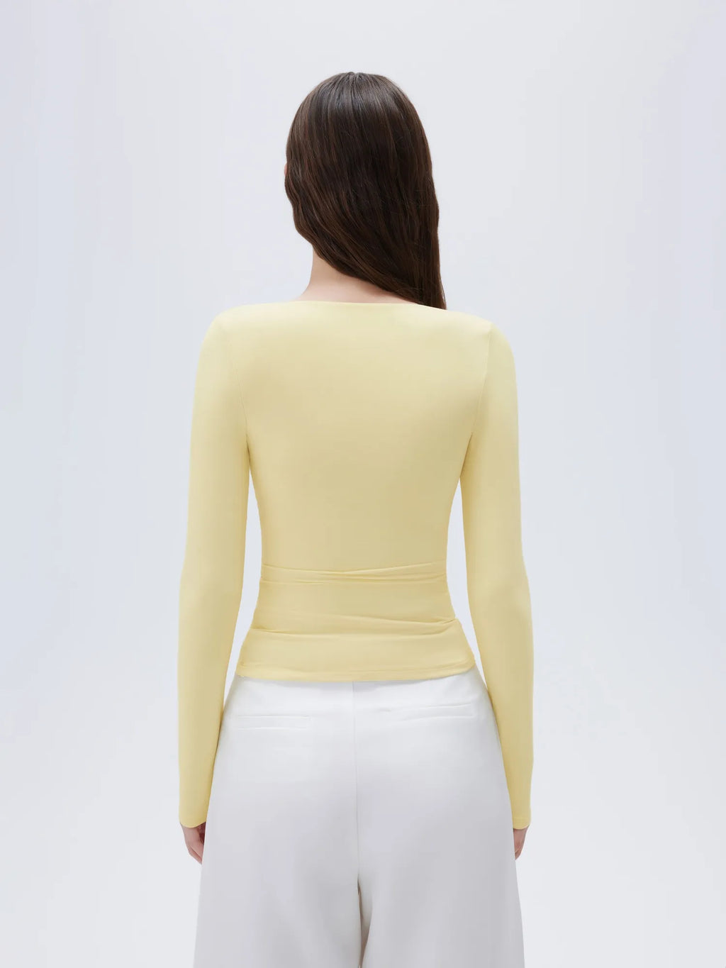 Buttery Soft Cross V Neck Shirt - Long Sleeve