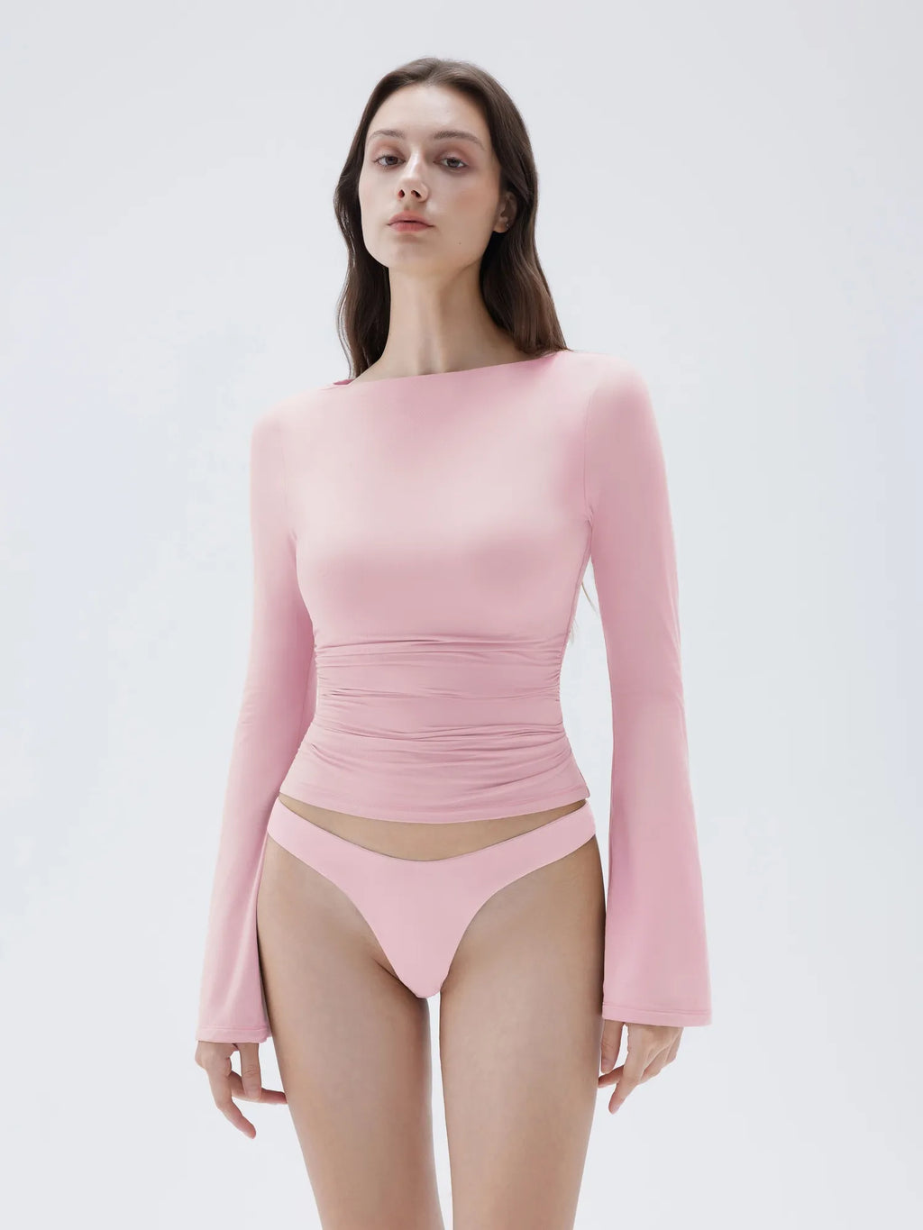 Buttery Soft Crew Neck Shirt - Bell Sleeve