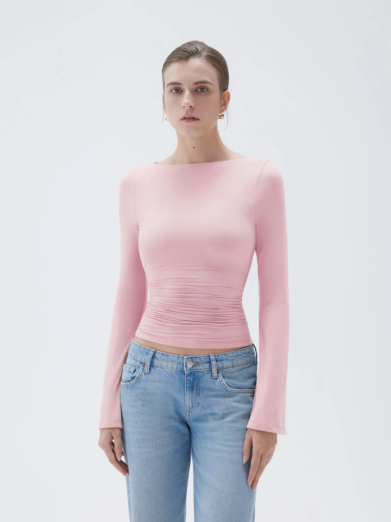 Buttery Soft Crew Neck Shirt - Bell Sleeve