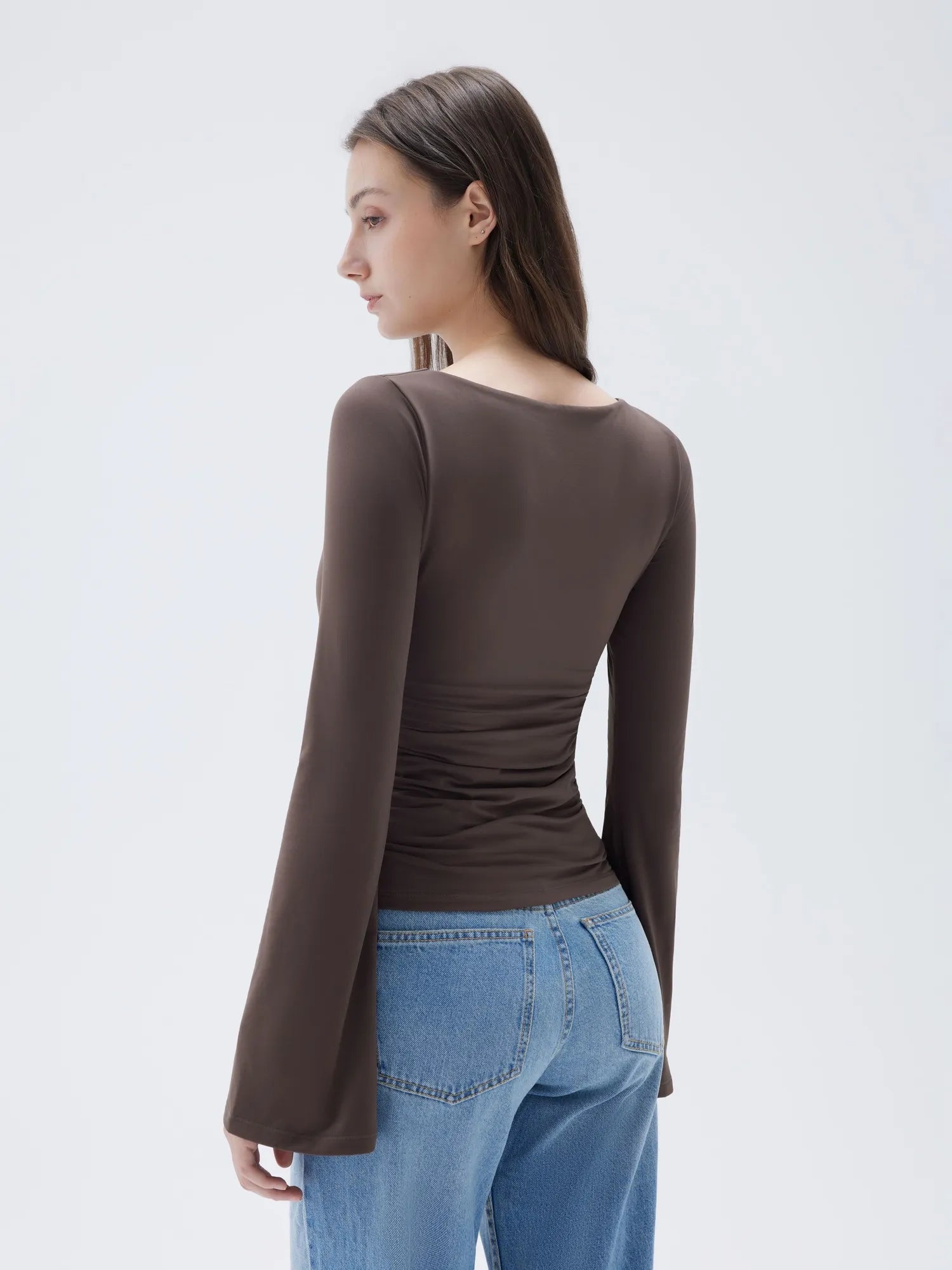 Buttery Soft Crew Neck Shirt - Bell Sleeve