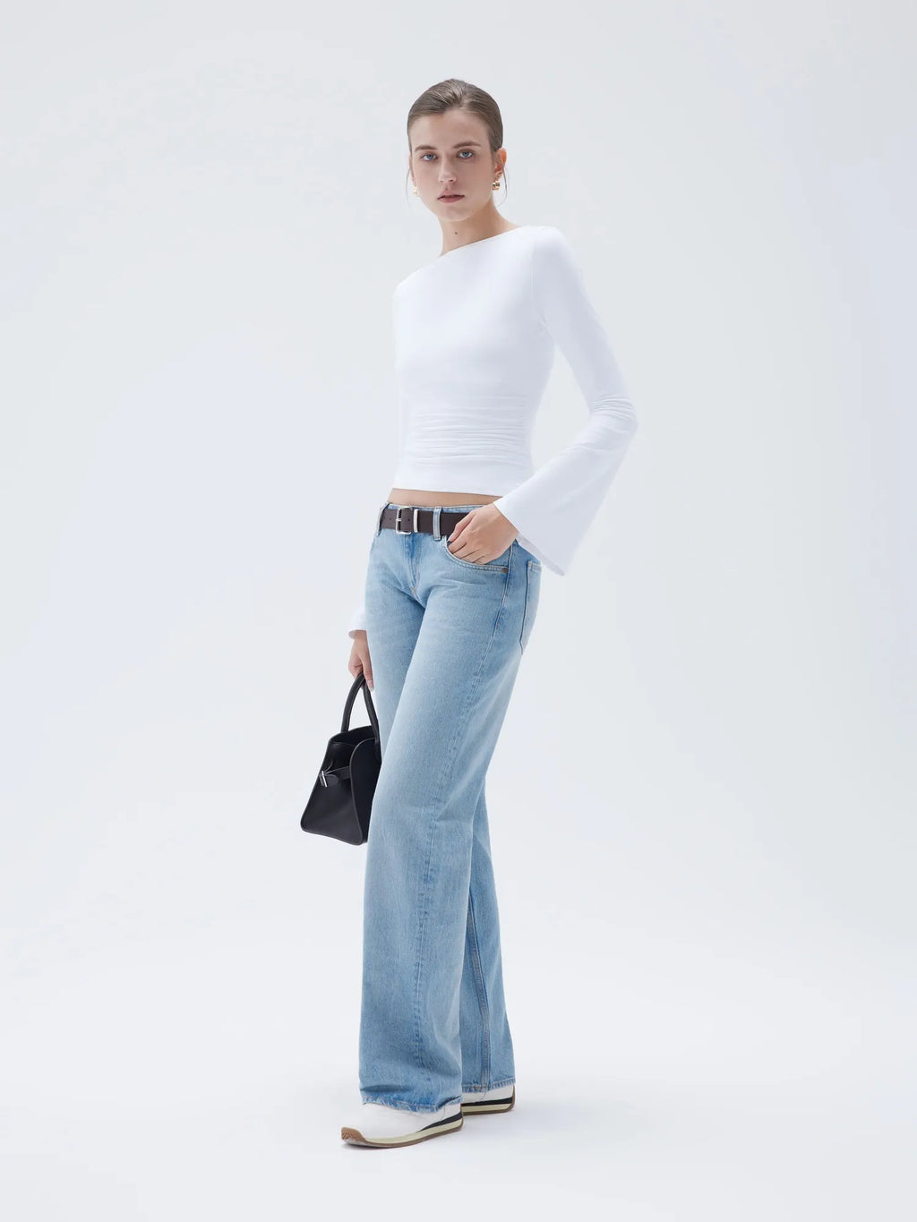 Buttery Soft Crew Neck Shirt - Bell Sleeve