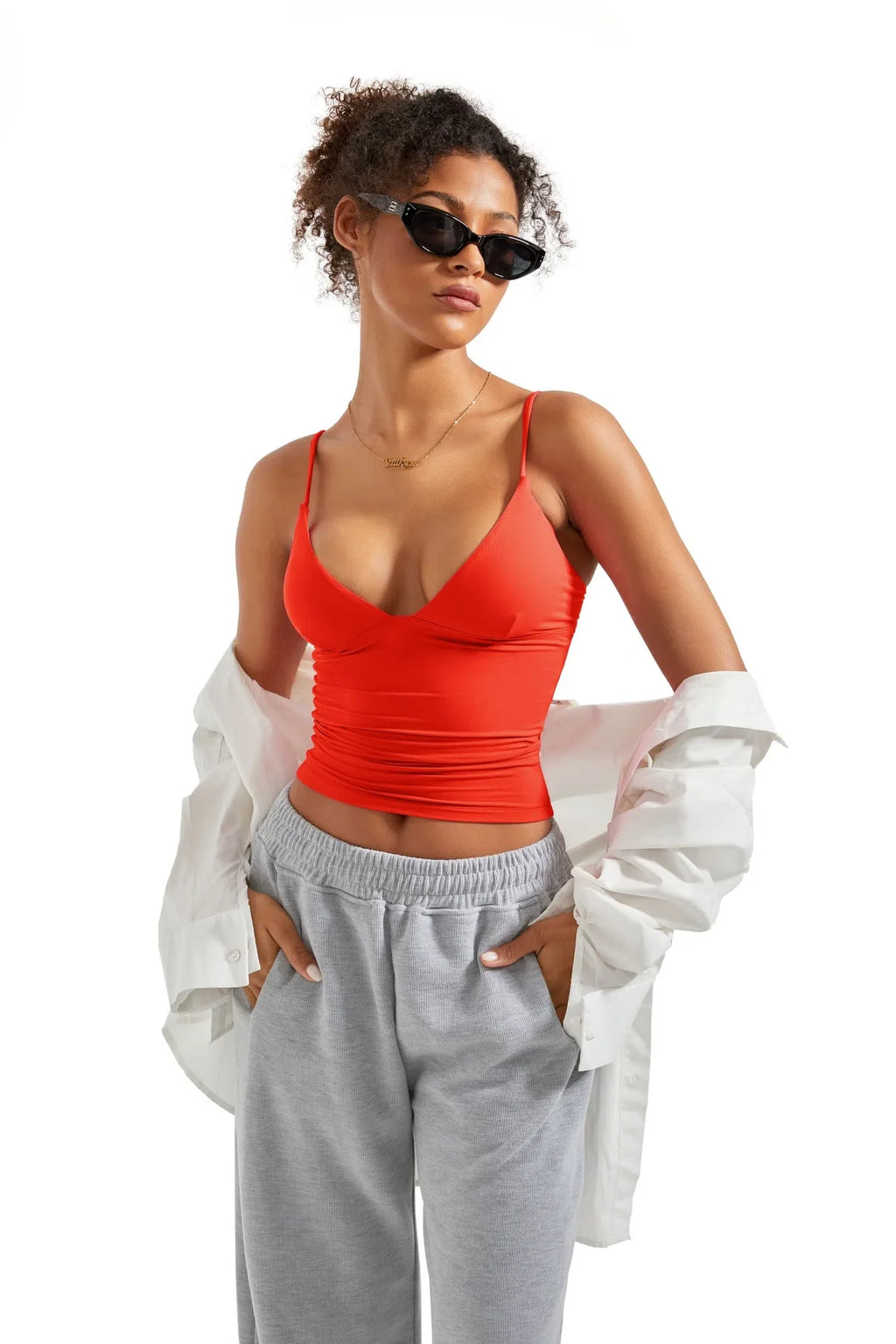 Buttery Soft Cami V Neck Tank Top