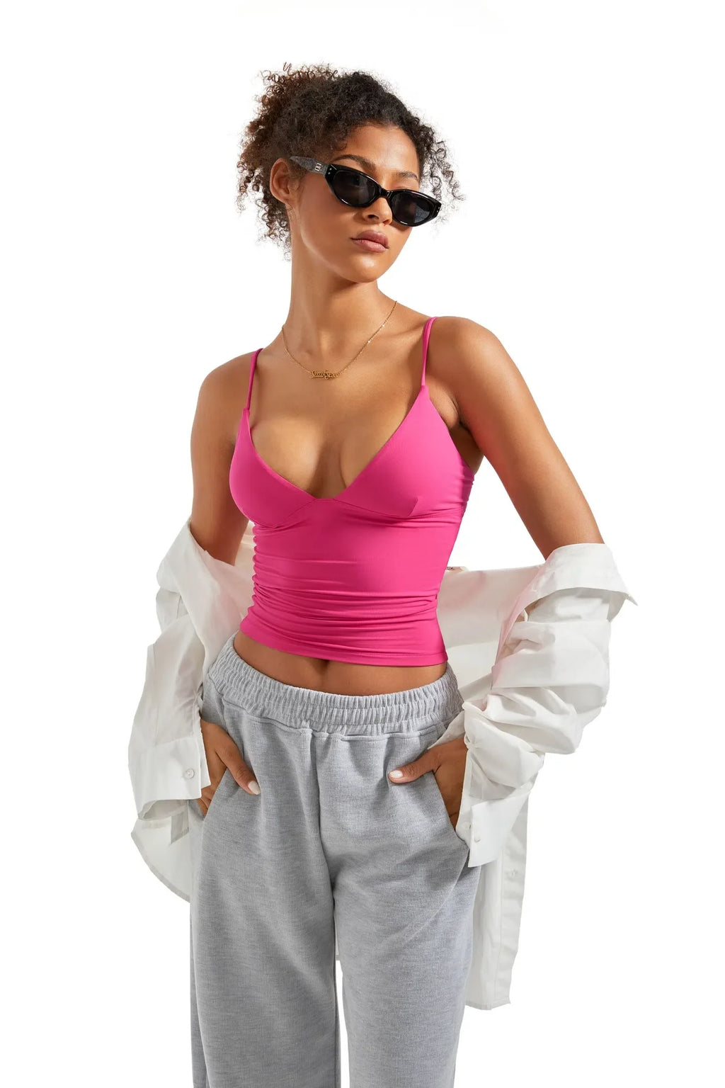 Buttery Soft Cami V Neck Tank Top