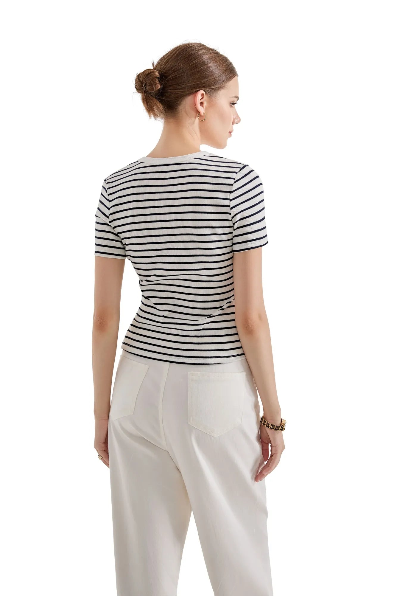 Cotton Ribbed Stripe Shirt