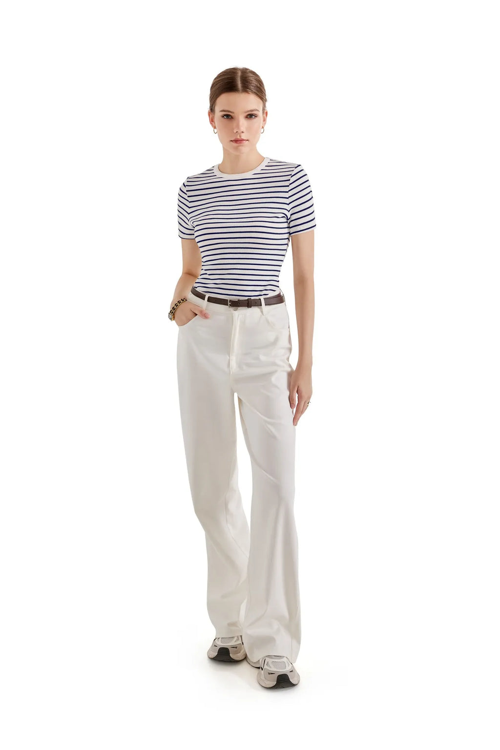 Cotton Ribbed Stripe Shirt