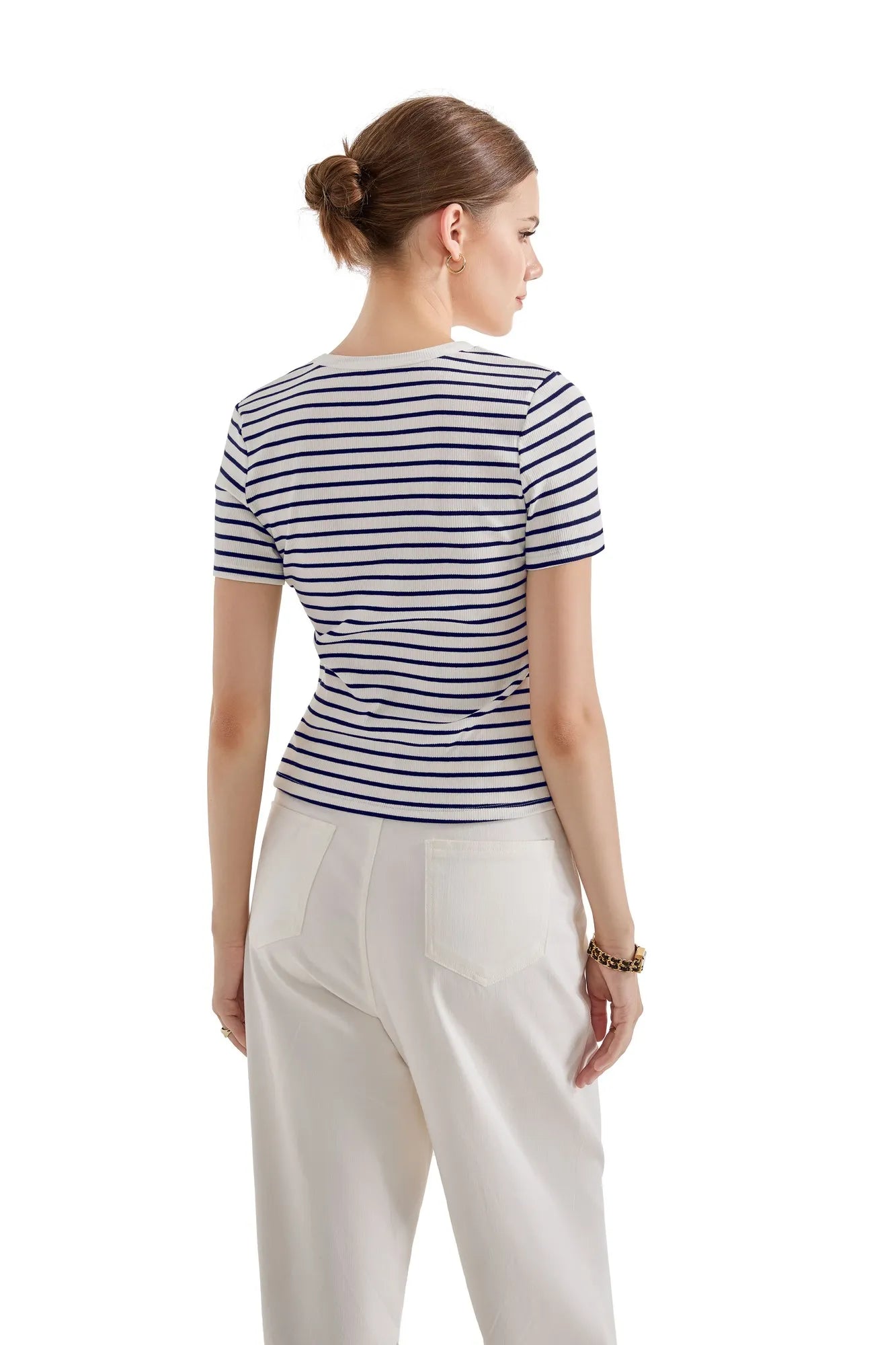Cotton Ribbed Stripe Shirt