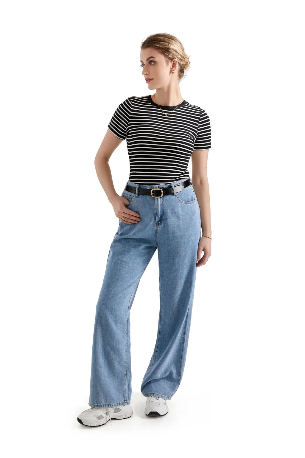 Cotton Ribbed Stripe Shirt