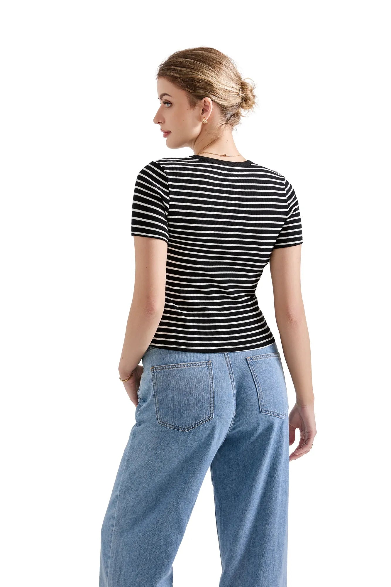 Cotton Ribbed Stripe Shirt