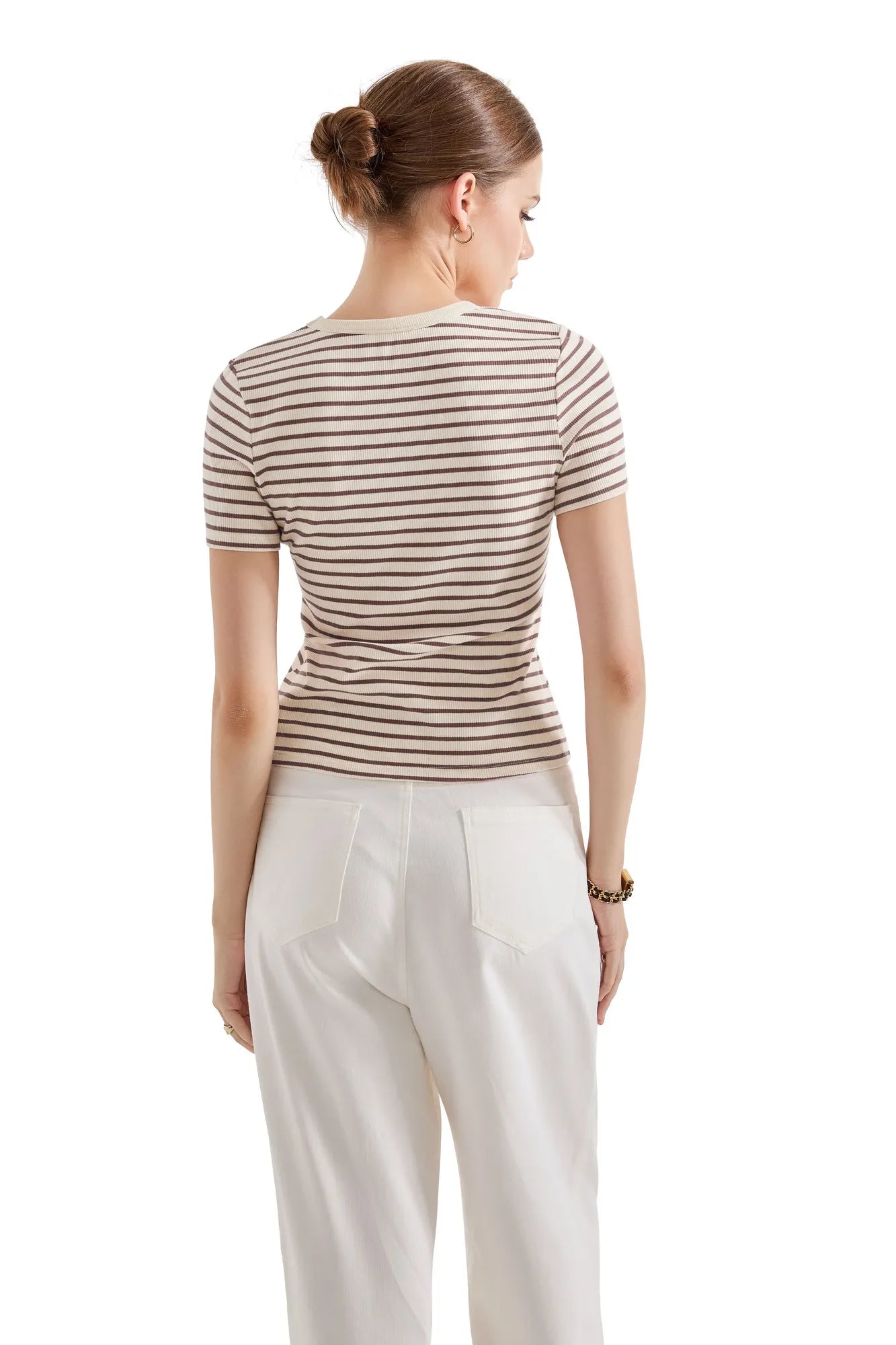 Cotton Ribbed Stripe Shirt