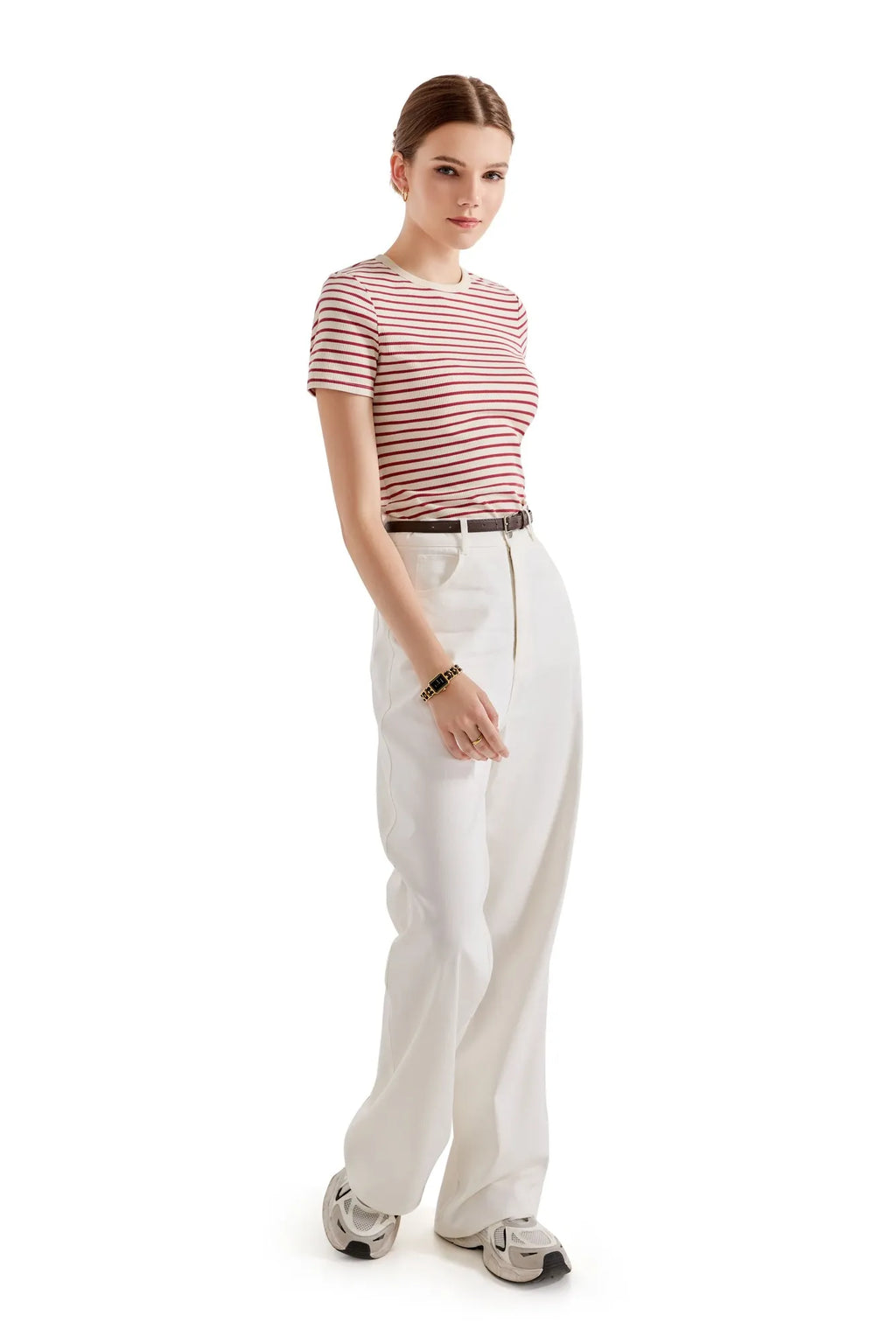 Cotton Ribbed Stripe Shirt