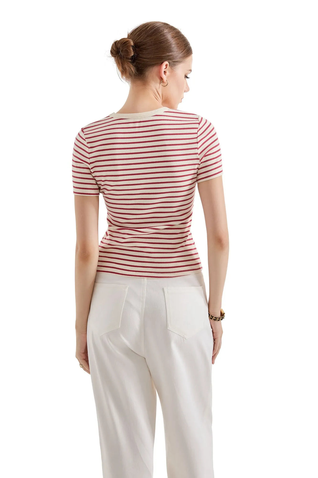 Cotton Ribbed Stripe Shirt