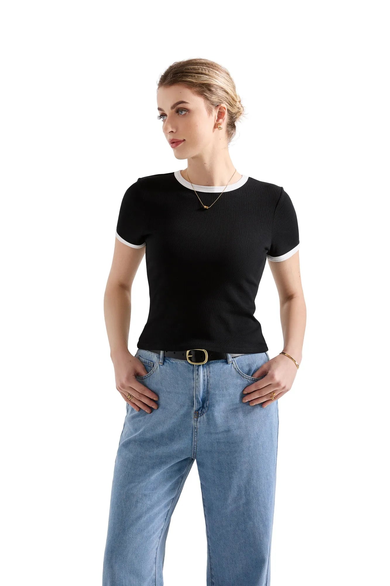 Cotton Ribbed Stripe Shirt