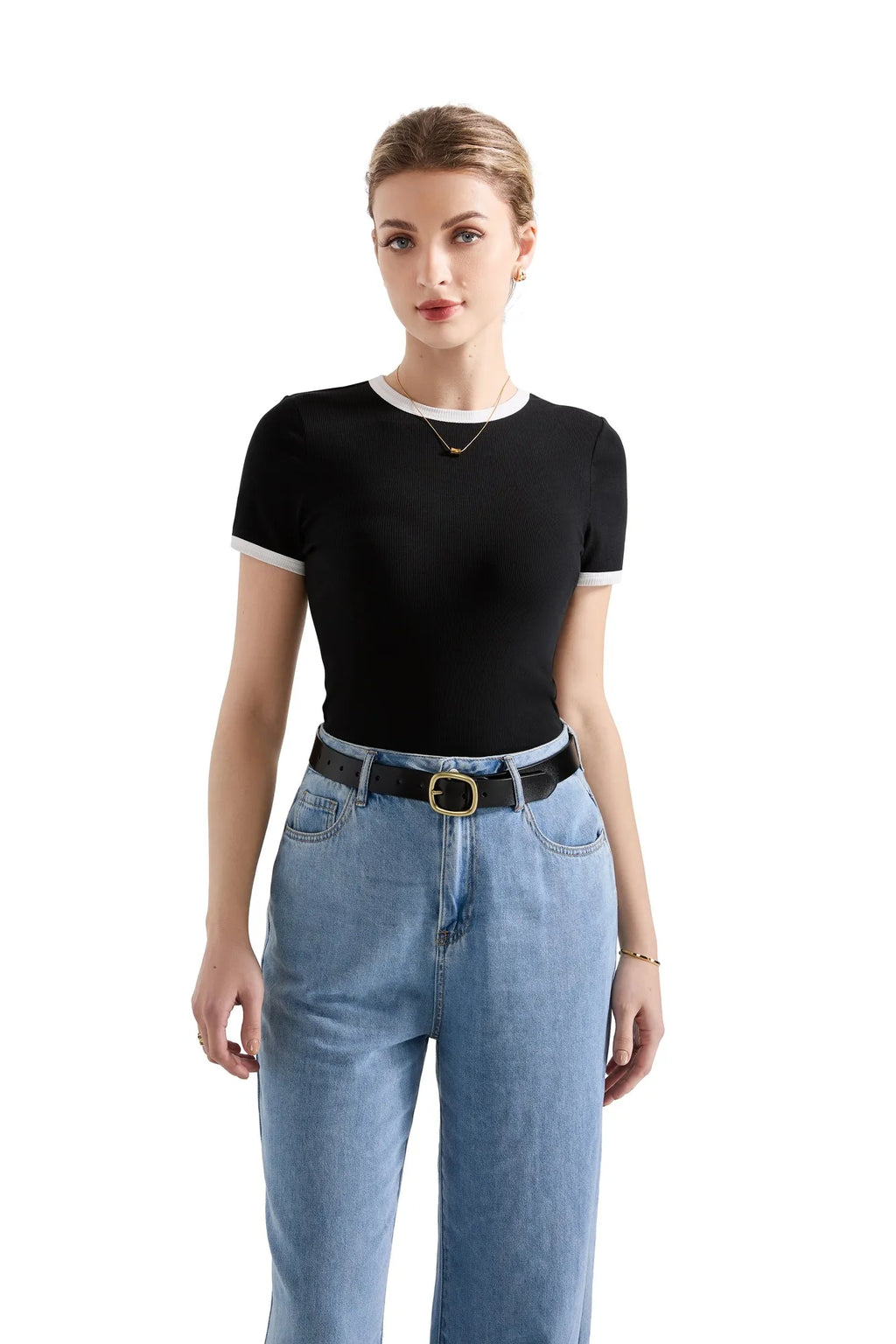 Cotton Ribbed Stripe Shirt