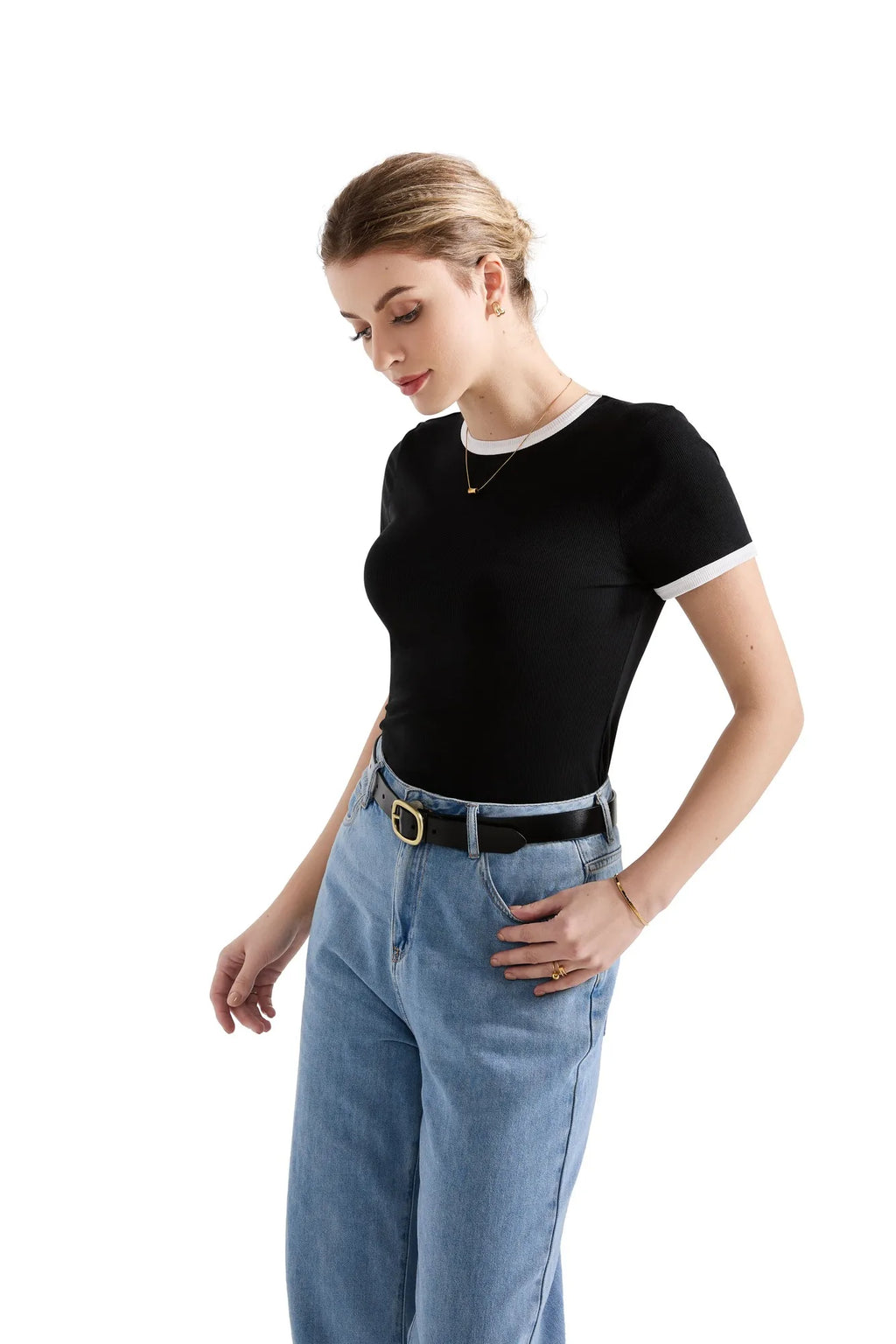 Cotton Ribbed Stripe Shirt