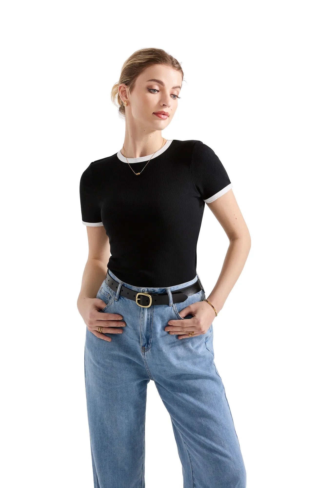 Cotton Ribbed Stripe Shirt