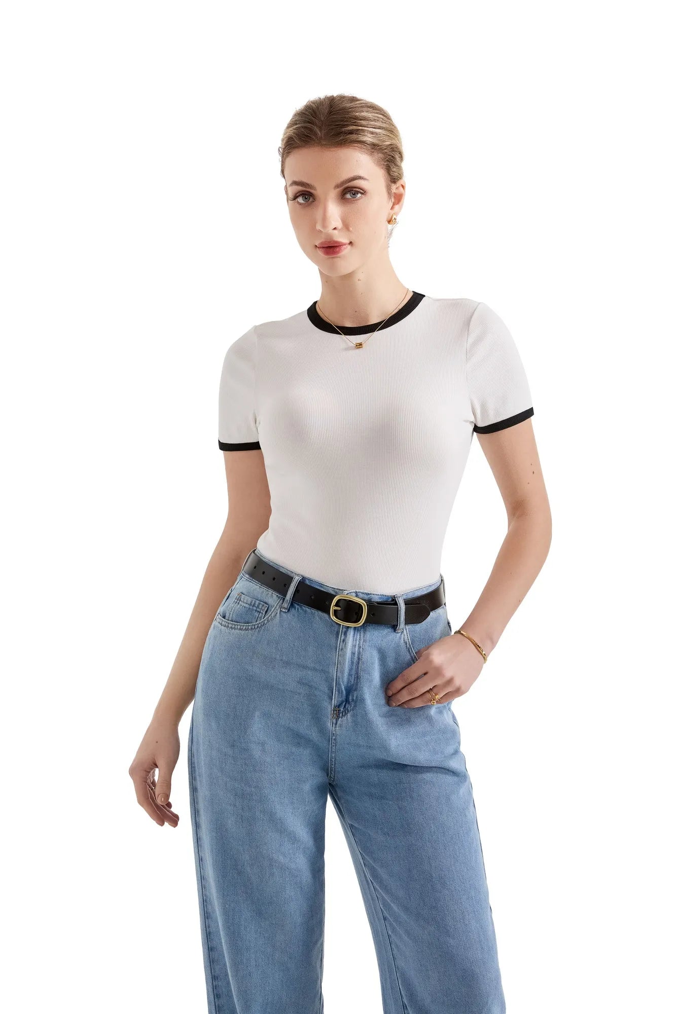 Cotton Ribbed Stripe Shirt