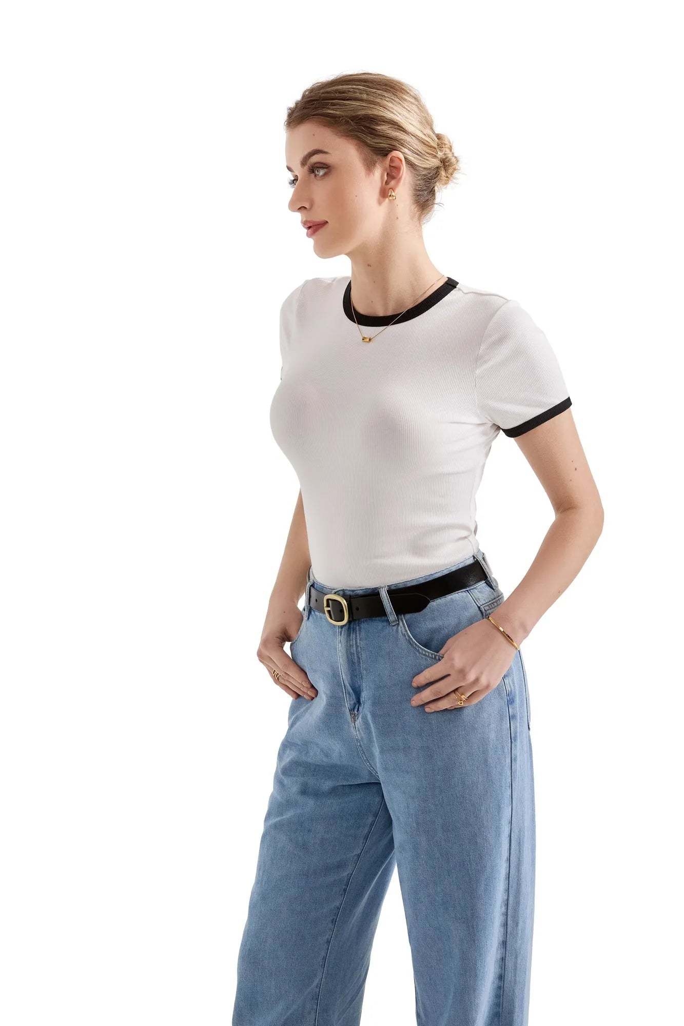 Cotton Ribbed Stripe Shirt