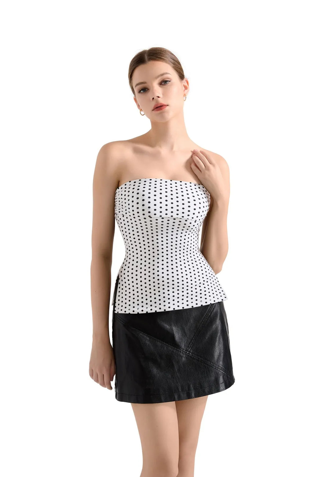 Tropical Buttery Soft Side Split Tube Top
