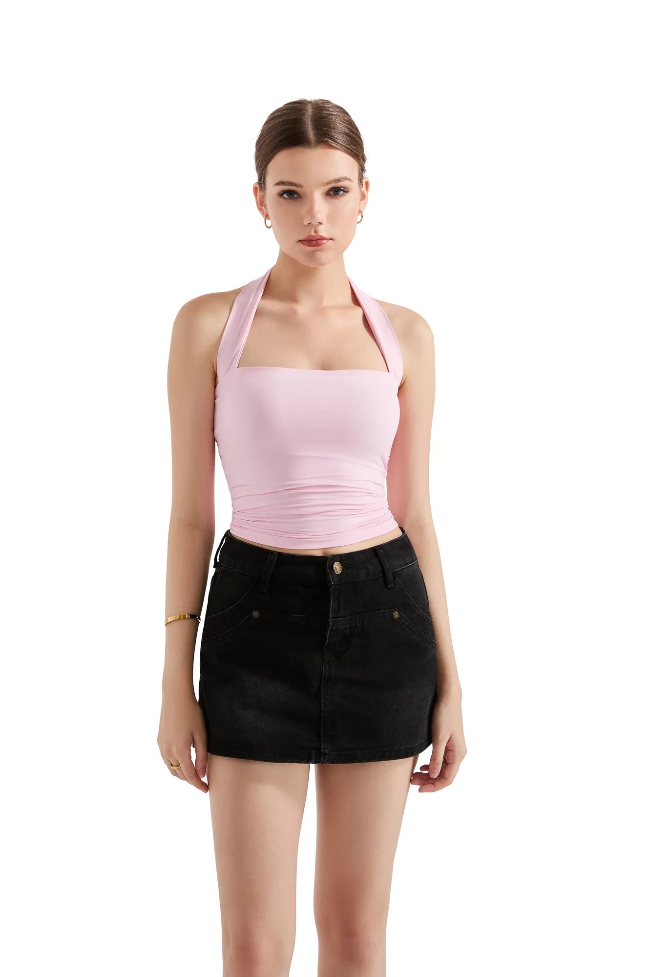 Buttery Soft Square Neck Halter Tank Top