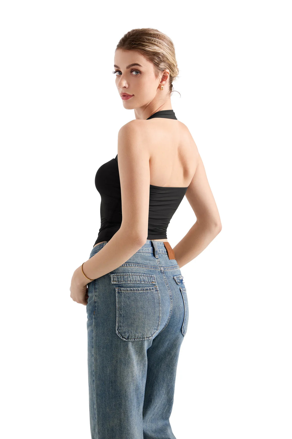 Buttery Soft Square Neck Halter Tank Top
